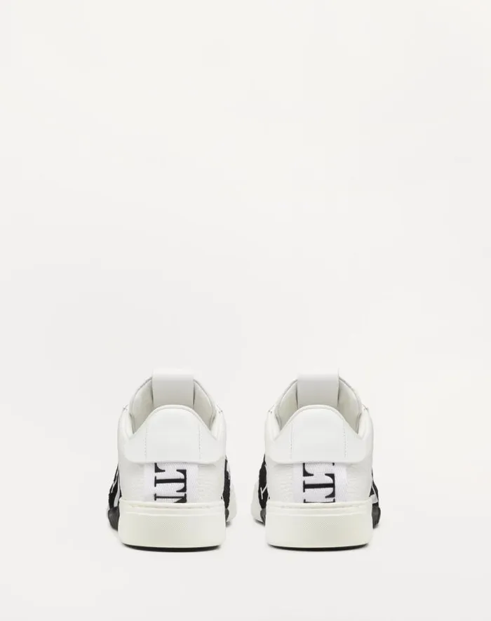 Valentino Sneakers Woman Vl7n Sneaker In Banded Calfskin Leather For Woman In White White Valentino Sneakers Woman Vl7n Sneaker In Banded Calfskin Leather For Woman In White White
