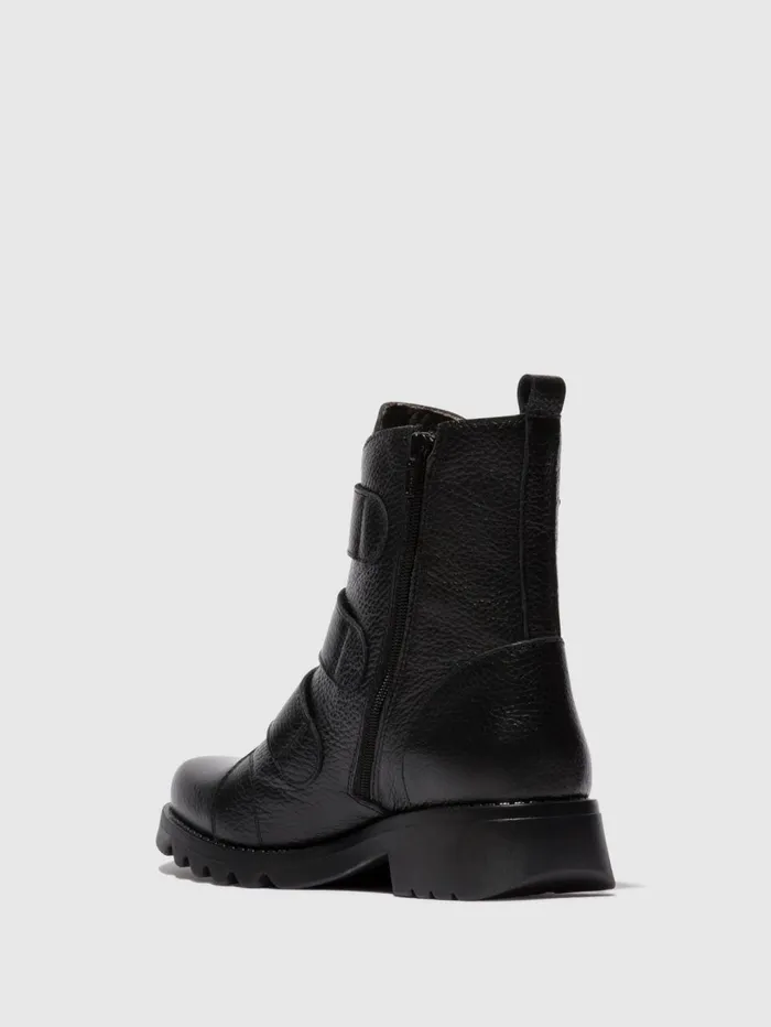 Velcro Ankle Boots RACH790FLY BLACK Women Fly London Ankle Boots