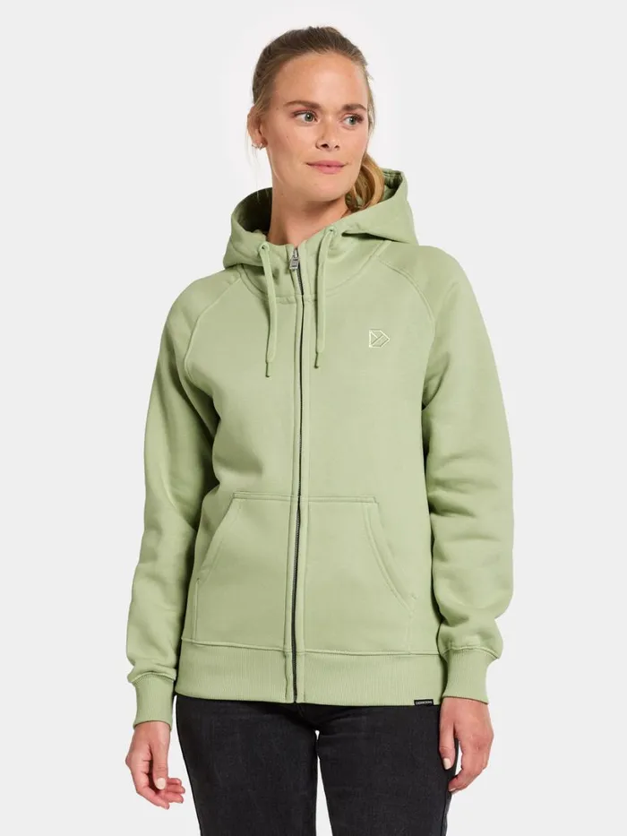 Ven Women039s Full Zip Soft Green Women Didriksons Hoodies and Sweatshirts