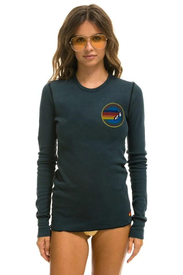 Venice Thermal 8211 Charcoal Women Aviator Nation Tees
