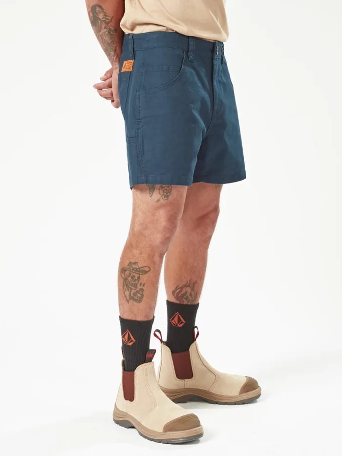 Volcom Workwear Bevel Work Shorts 8211 Navy Mens Volcom Shorts