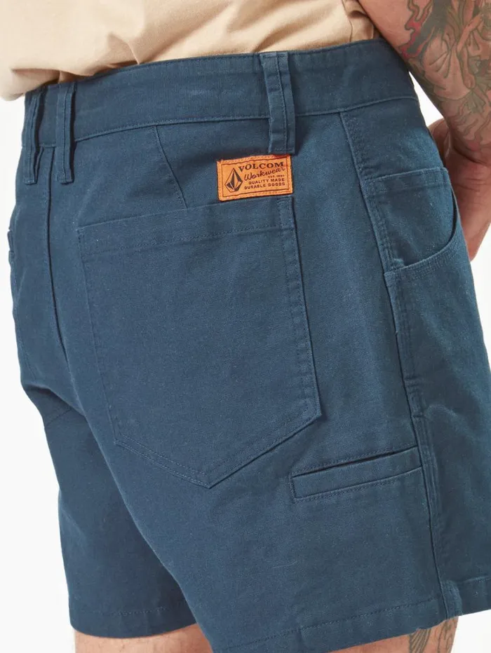Volcom Workwear Bevel Work Shorts 8211 Navy Mens Volcom Shorts