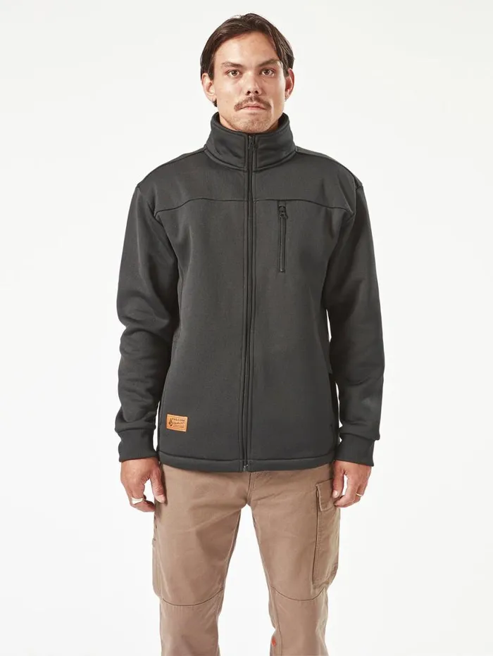 Volcom Workwear Bonded Fleece 8211 Black Mens Volcom Jackets