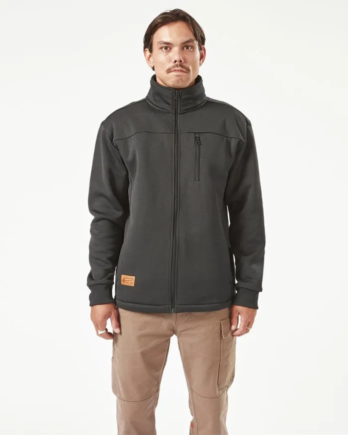 Volcom Workwear Bonded Fleece 8211 Black Mens Volcom Jackets