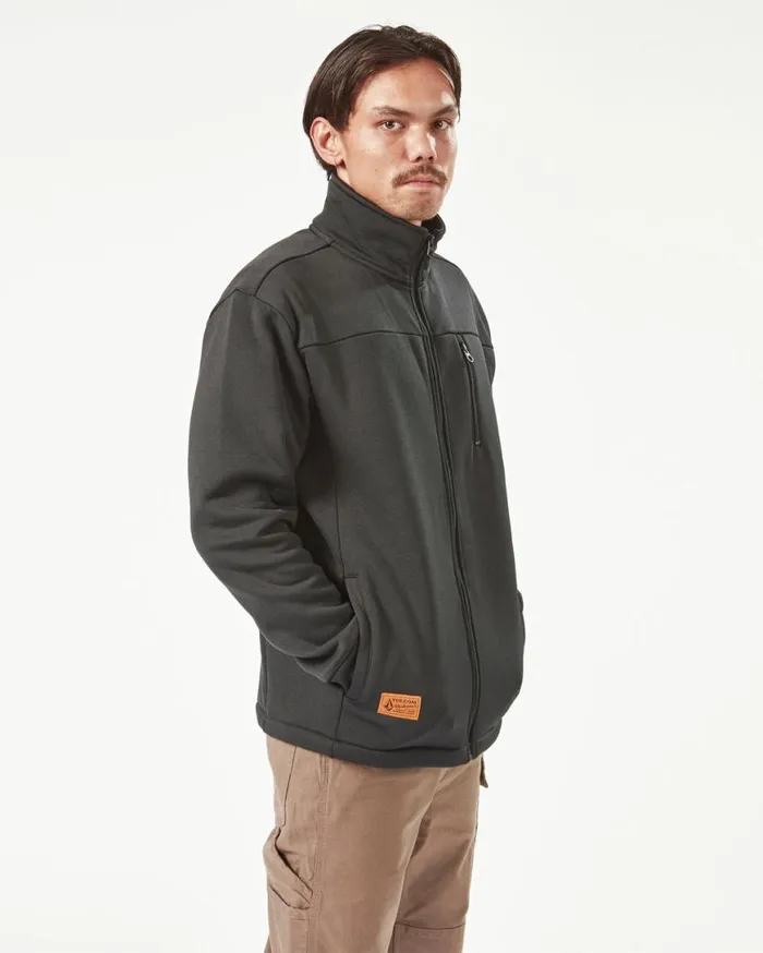 Volcom Workwear Bonded Fleece 8211 Black Mens Volcom Jackets
