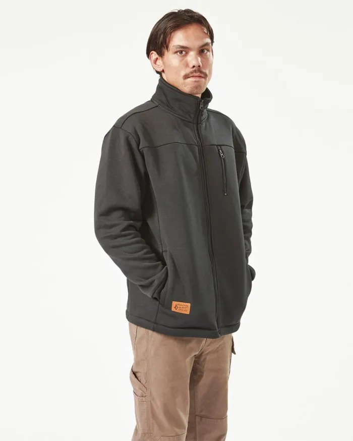 Volcom Workwear Bonded Fleece 8211 Black Mens Volcom Jackets