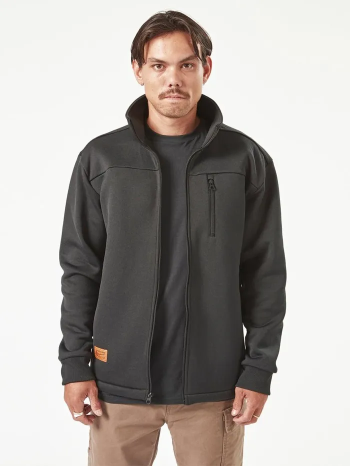 Volcom Workwear Bonded Fleece 8211 Black Mens Volcom Jackets