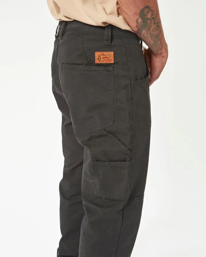 Volcom Workwear Caliper Work Pants 8211 Black Mens Volcom Pants