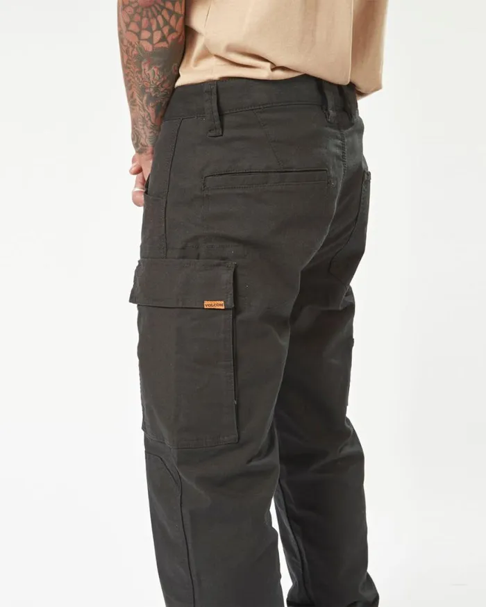Volcom Workwear Caliper Work Pants 8211 Black Mens Volcom Pants