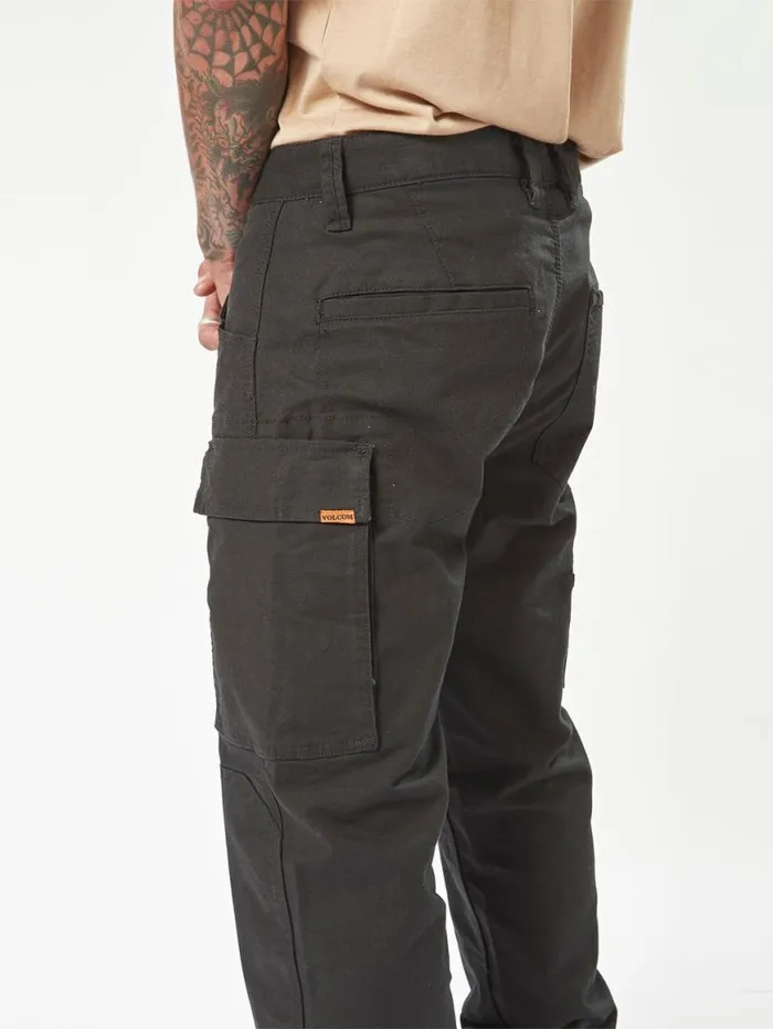 Volcom Workwear Caliper Work Pants 8211 Black Mens Volcom Pants