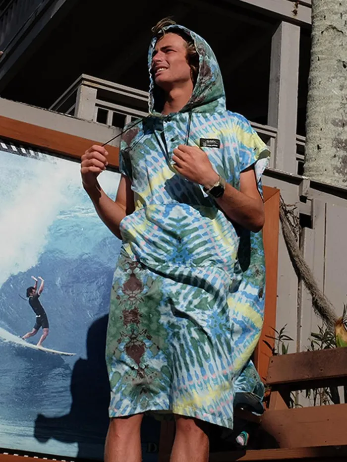 Volcom X Matador Packable Beach Poncho 8211 Tie Dye Mens Volcom Accessories