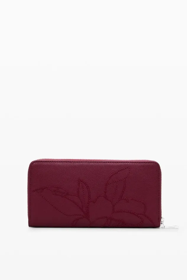 Wallets Women Desigual Botanical Faux Leather Wallet Red
