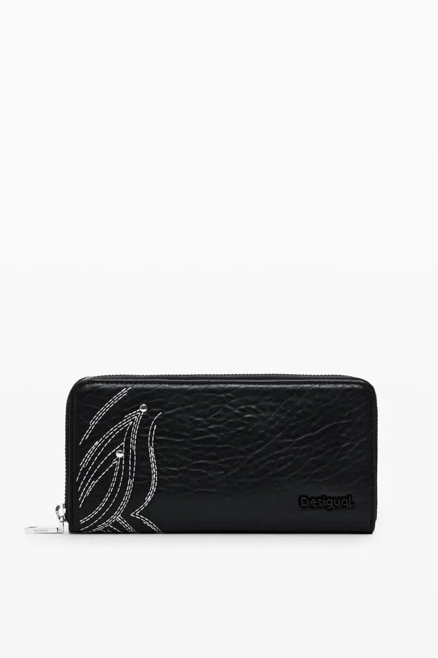 Wallets Women Desigual Butterfly L Wallet Black