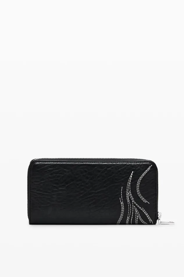 Wallets Women Desigual Butterfly L Wallet Black