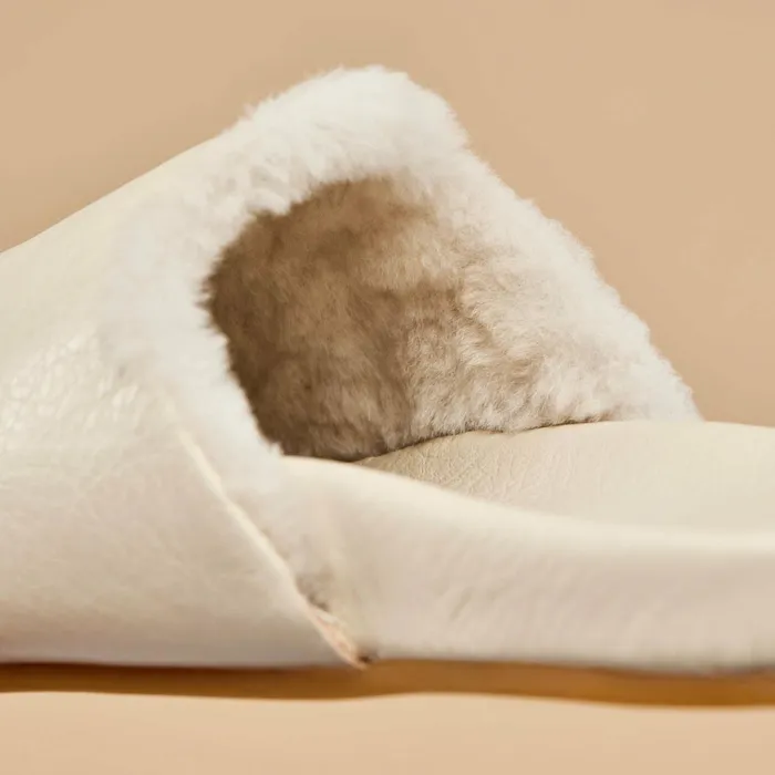 Warm Weather Women Olukai Knea Leather Slipper Mules 8211 Bone ndash OluKai