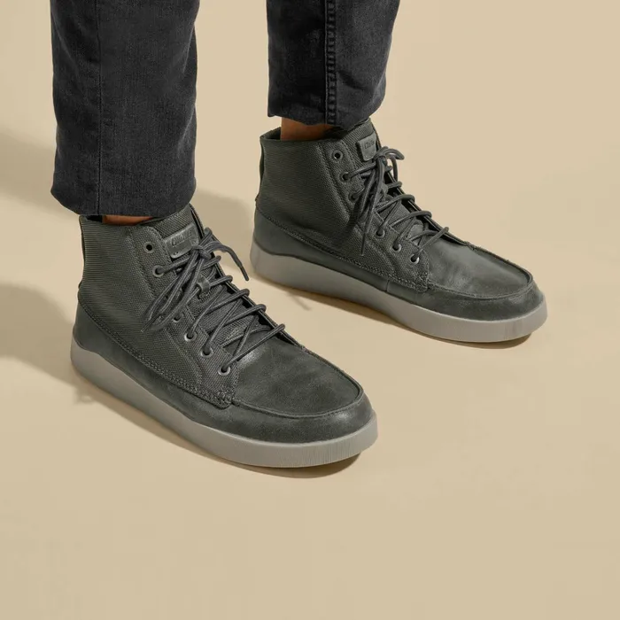 Waterproof Men Olukai Mlina Waterproof Leather Boots 8211 Black