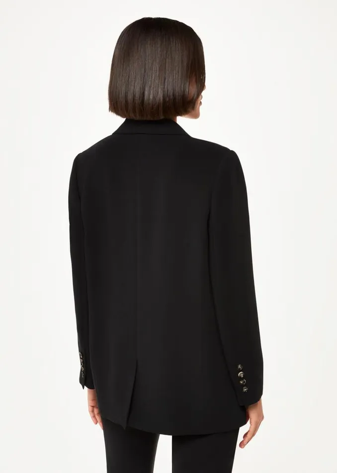 Whistles Coats and Jackets Black Crepe Boyfriend Blazer 8211 Women