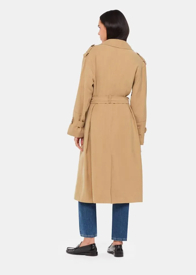 Whistles Coats and Jackets Neutral Riley Trench Coat 8211 Women