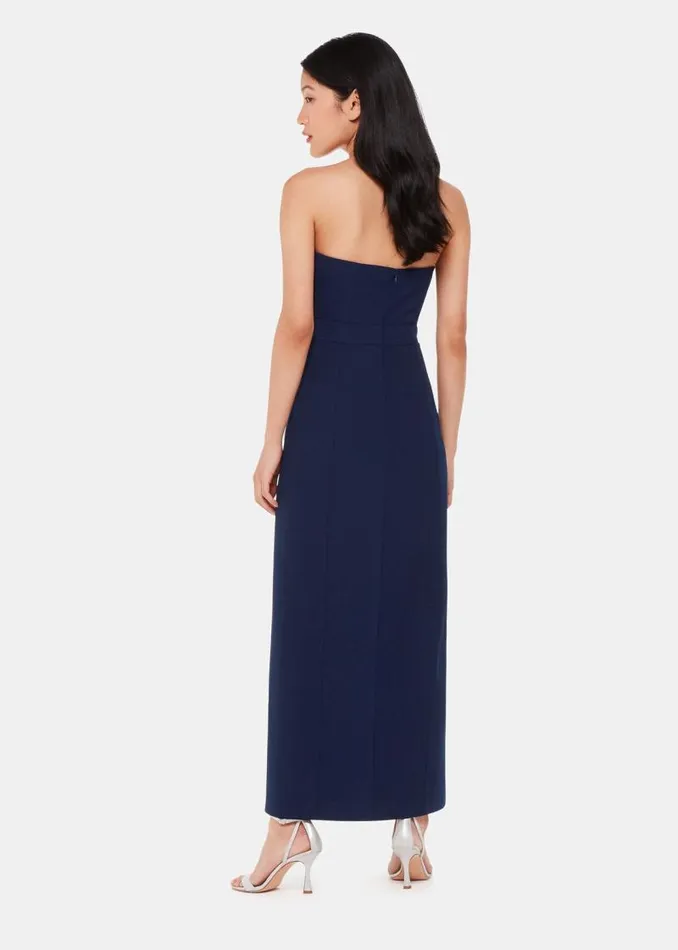 Whistles Dresses Navy Gemma Strapless Maxi Dress 8211 Women