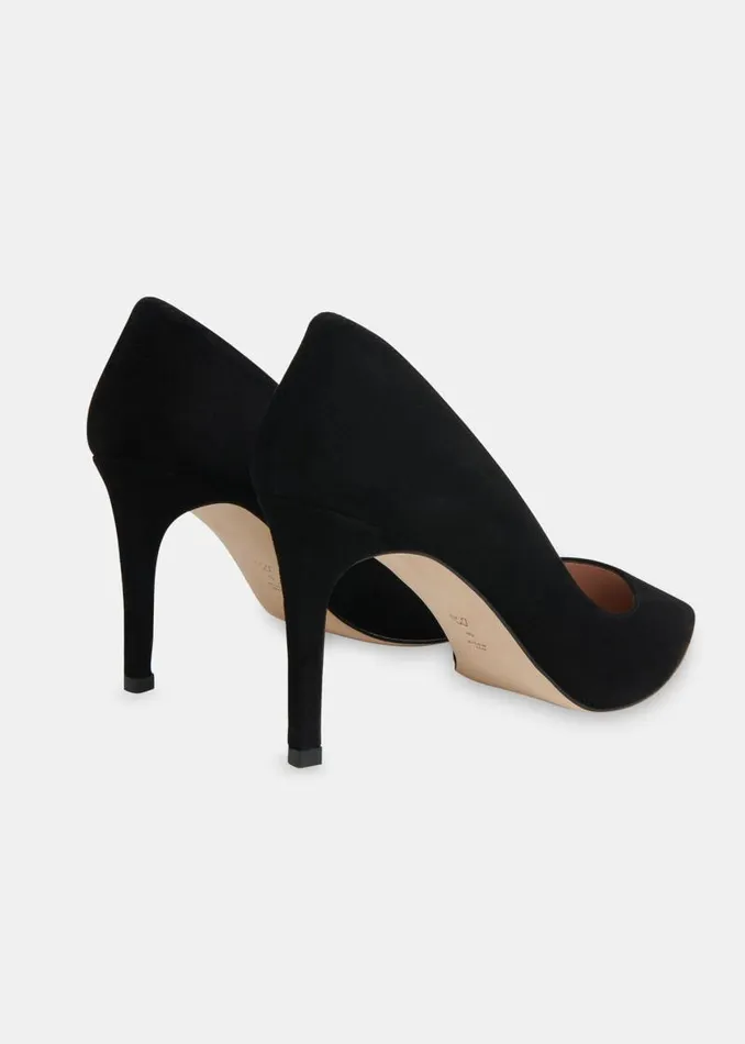 Whistles Heels Black Corie Suede Heeled Pump 8211 Women