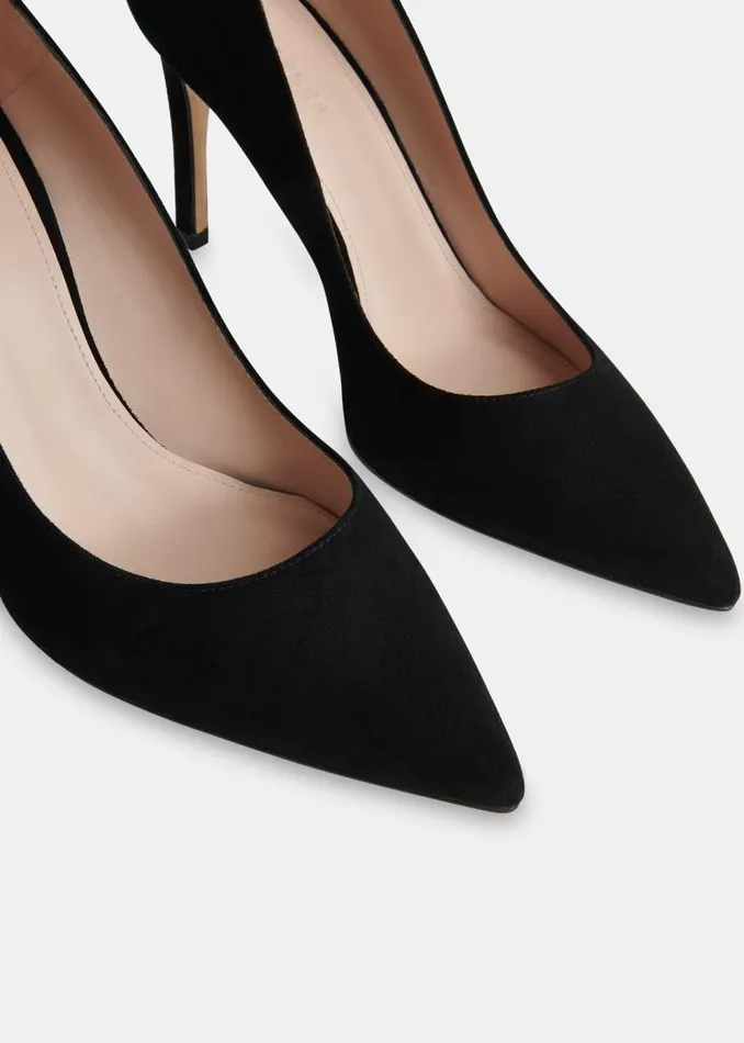 Whistles Heels Black Corie Suede Heeled Pump 8211 Women