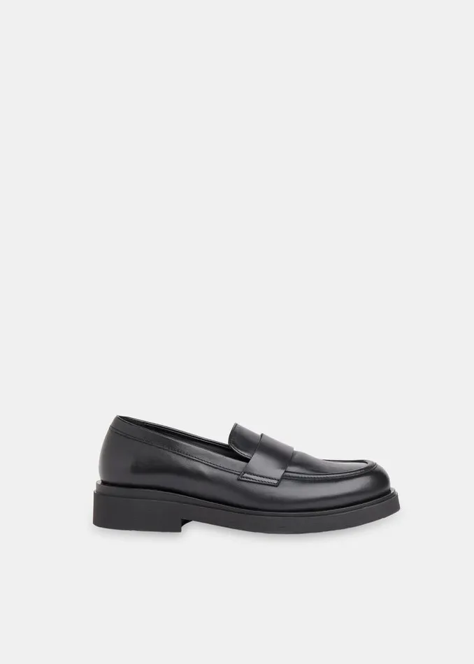 Whistles Leather Black Ames Chunky Loafer 8211 Women
