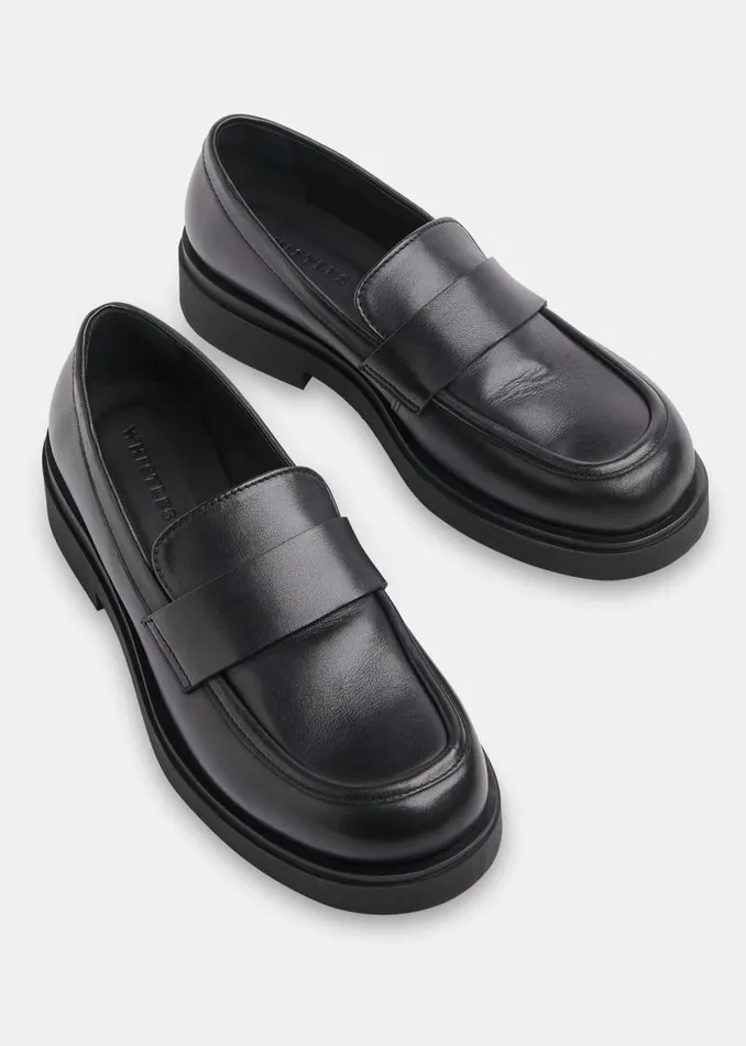 Whistles Leather Black Ames Chunky Loafer 8211 Women