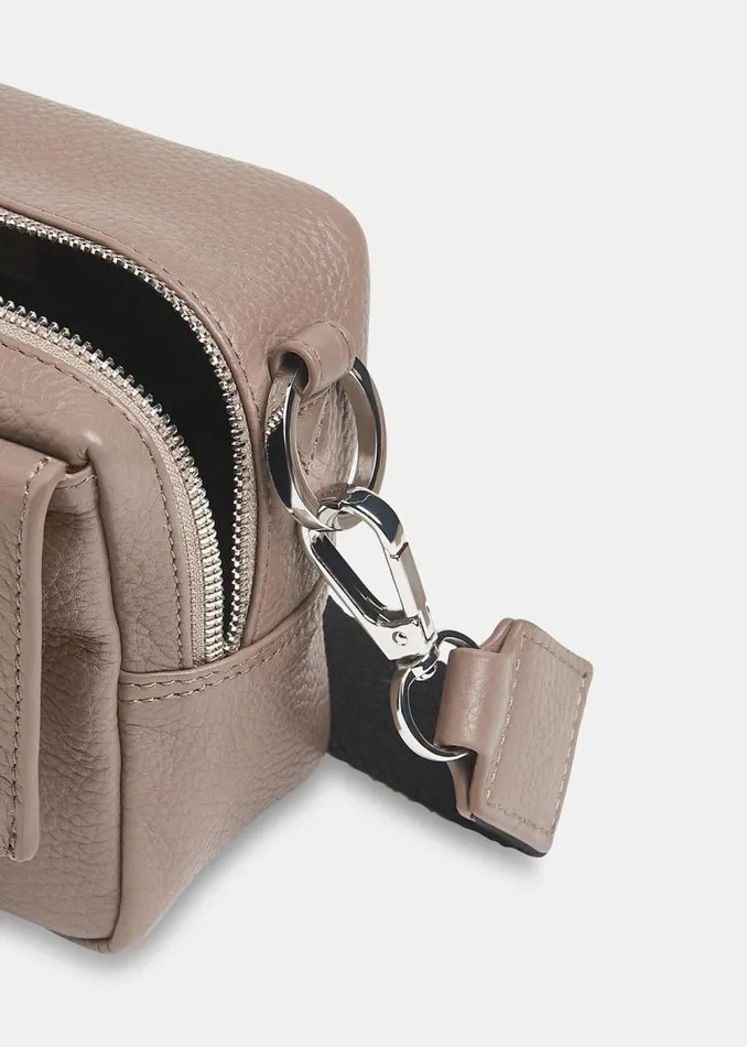 Whistles Leather Dark Grey Bibi Crossbody Bag 8211 Women