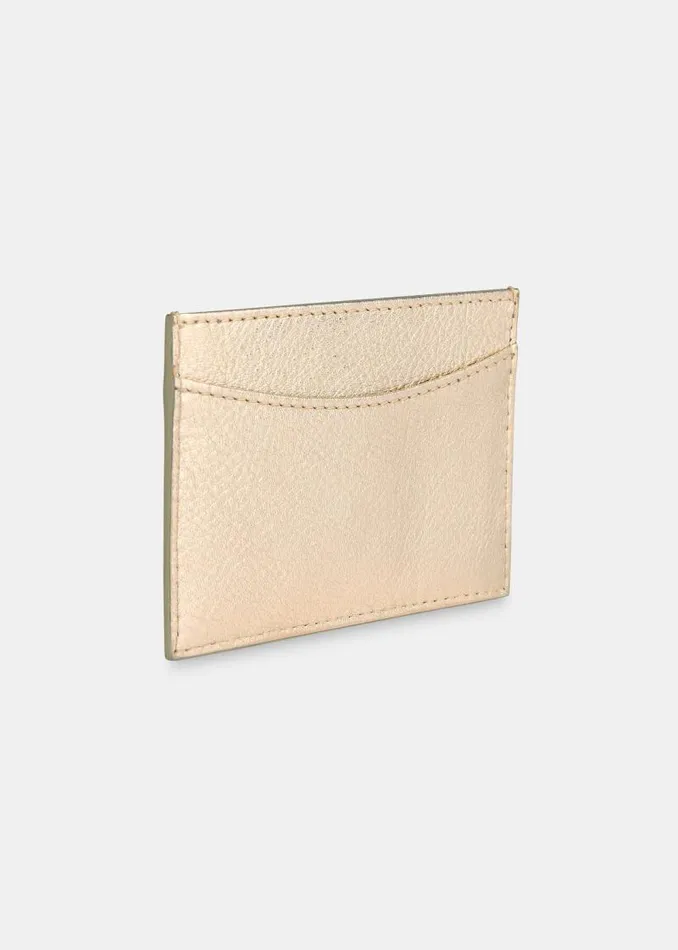 Whistles Leather Gold Card Holder 8211 Women