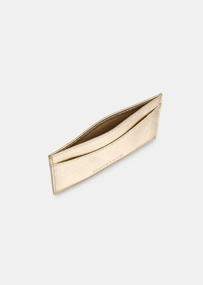 Whistles Leather Gold Card Holder 8211 Women