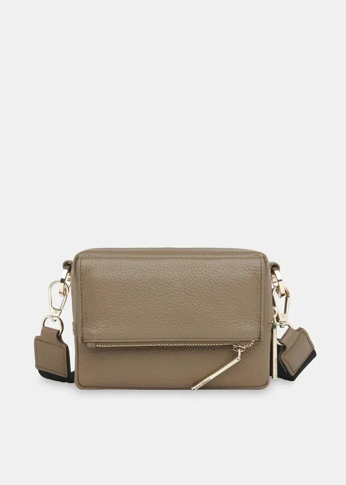 Whistles Leather Khaki Bibi Crossbody Bag 8211 Women