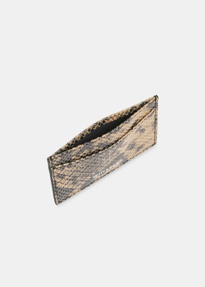 Whistles Leather Snake Print Snake Card Holder 8211 Women