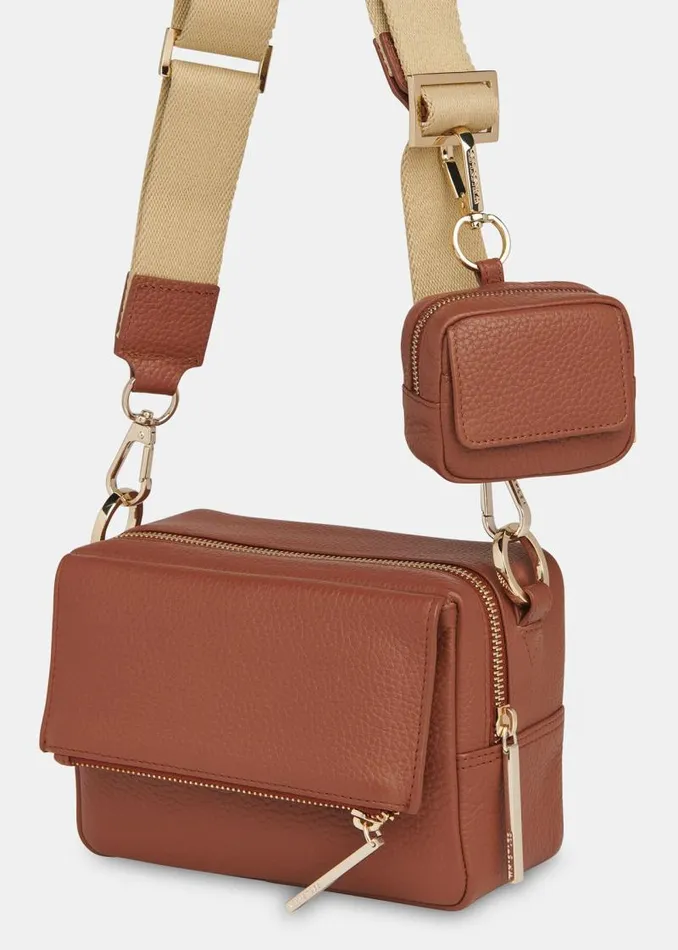 Whistles Leather Tan Bibi Keyring 8211 Women