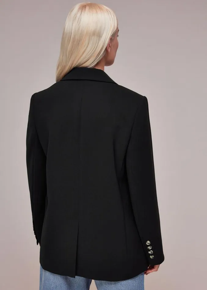 Whistles Petite Tailoring Black Petite Crepe Boyfriend Blazer 8211 Women