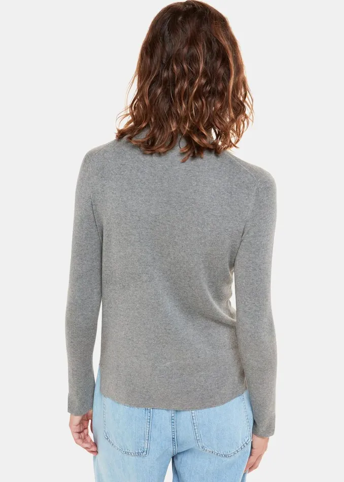 Whistles Sweaters and Cashmere Grey Maja Knitted Turtleneck Sweater 8211 Women