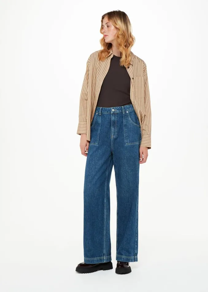 Whistles Tops Brown Essential Ribbed Crew 8211 Women