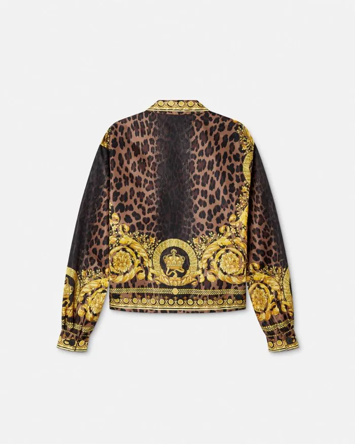 Wild Barocco Blouson Jacket Animalier Men Versace Jackets and Coats