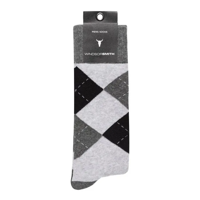 Windsor Smith Socks Men ARGYLE MEN039S DRESS SOCK GREY MARLE Windsor Smith Socks Men ARGYLE MEN039S DRESS SOCK GREY MARLE