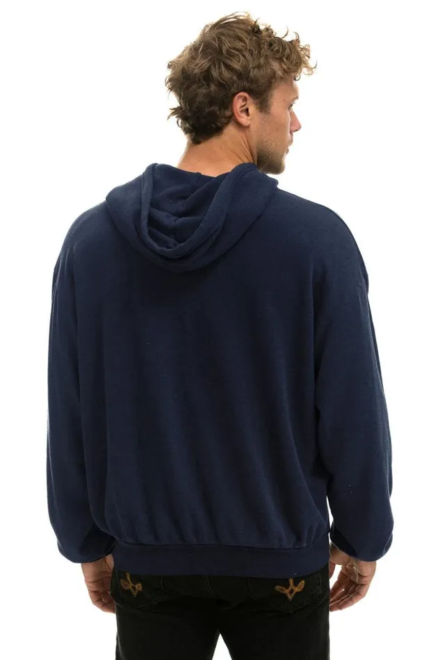 Windy City Smokeout 2024 Pullover Hoodie Relaxed 8211 Navy WomenMen Aviator Nation Hoodies