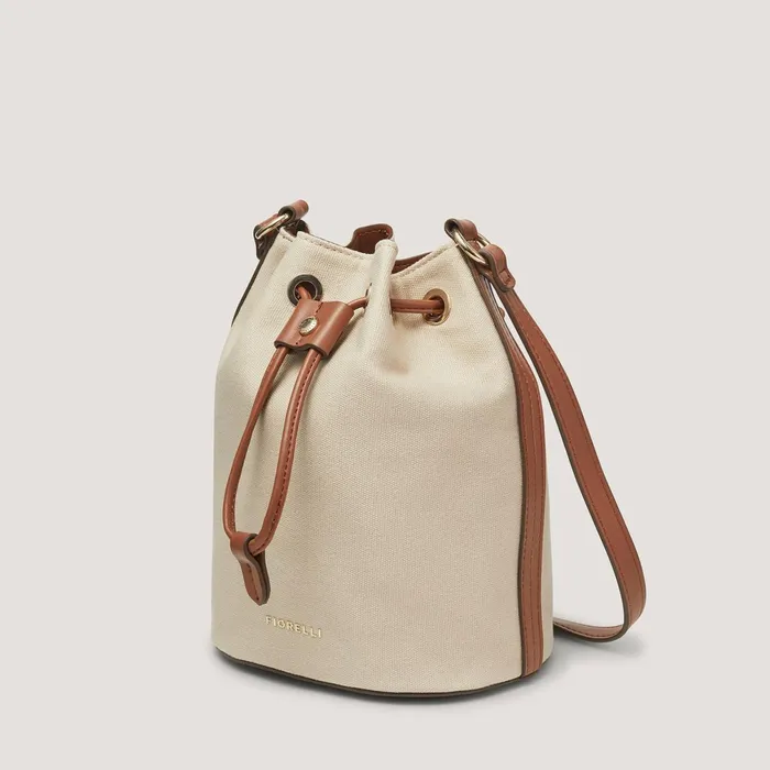 Women A Simple Functional And Stylish Canvas Bucket Bag With A Playful Drawstring Closure Fiorelli Mini Bags