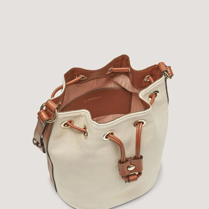 Women A Simple Functional And Stylish Canvas Bucket Bag With A Playful Drawstring Closure Fiorelli Mini Bags