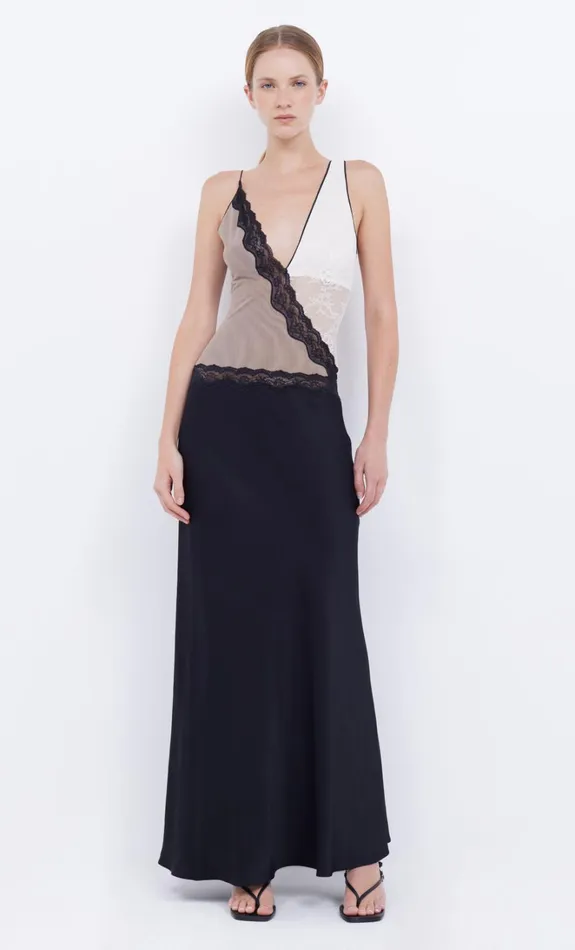 Women ABRIELLE LACE MAXI DRESS 8211 BLACKTAUPEIVORY Bec Bridge Maxi Dresses