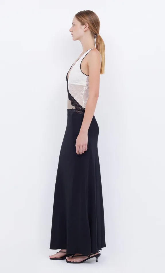 Women ABRIELLE LACE MAXI DRESS 8211 BLACKTAUPEIVORY Bec Bridge Maxi Dresses