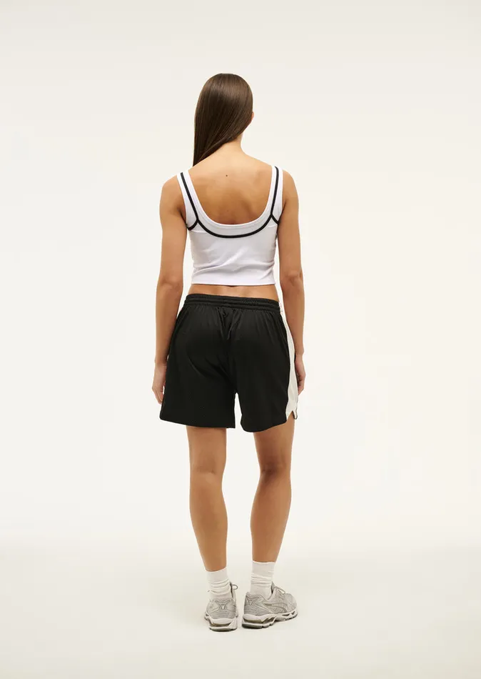 Women ActivewearShorts PE Nation SONIC SHORT IN BLACK and OPTIC WHITE