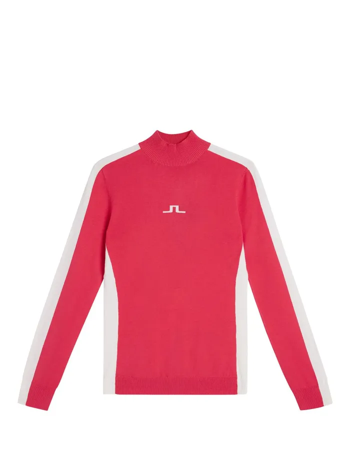 Women Adia Knitted Sweater Azalea JLindeberg Knitwear Women Adia Knitted Sweater Azalea JLindeberg Knitwear