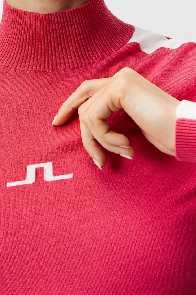 Women Adia Knitted Sweater Azalea JLindeberg Knitwear Women Adia Knitted Sweater Azalea JLindeberg Knitwear