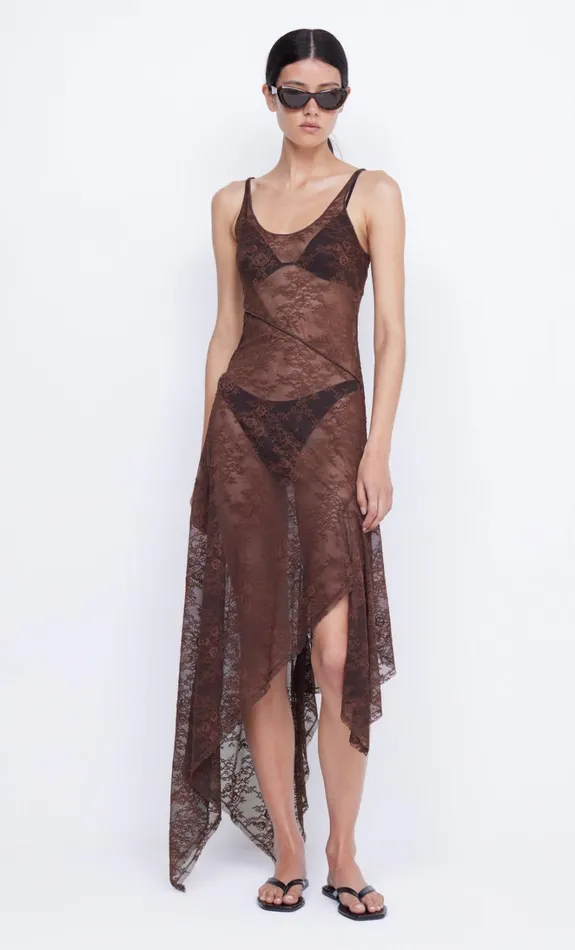 Women ADONIA ASYM MIDI DRESS 8211 CHOCOLATE Bec Bridge Midi Dresses