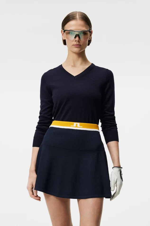 Women Amaya Knitted Sweater JL Navy JLindeberg Knitwear