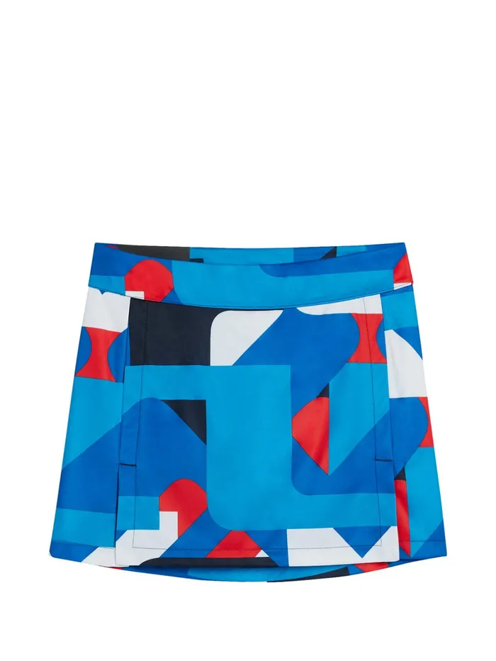 Women Amelie Print Skirt Brilliant Blue Big Bridge JLindeberg Skirts