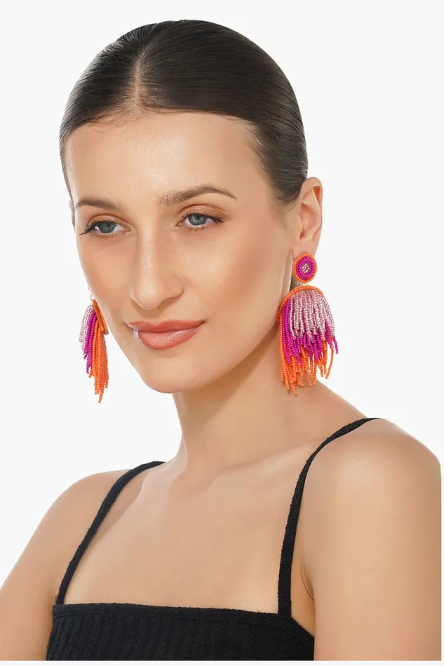 Women America and Beyond Charming Layered Beaded Earrings Earrings